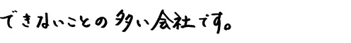 できないことの多い会社