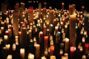 当日のキャンドル装飾イメージ