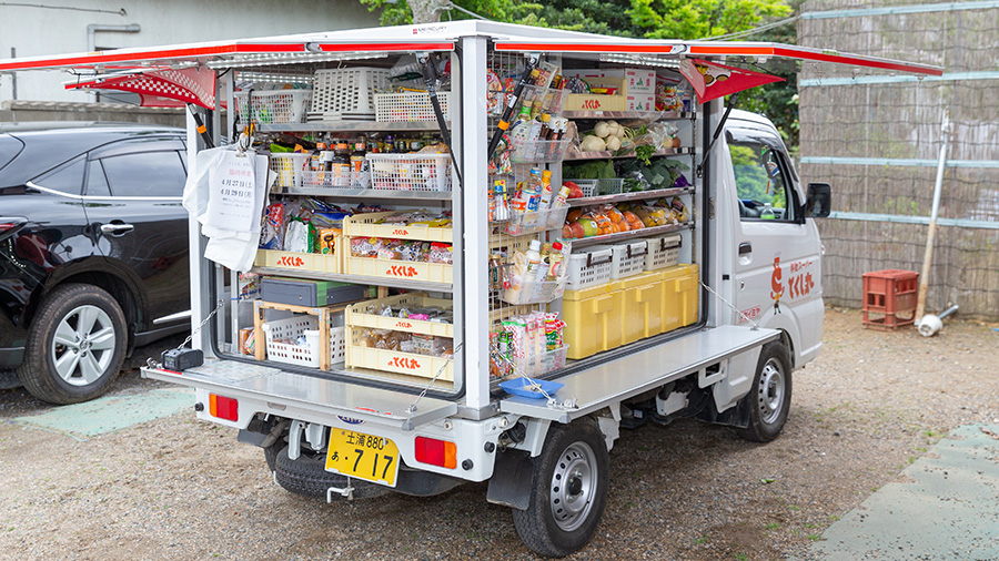 冷蔵機能付きの車両の画像