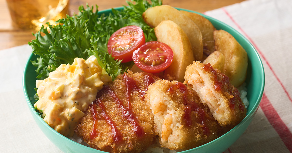 25年以上に渡り愛される「海老カツバーガー」をヒントにコラボミール