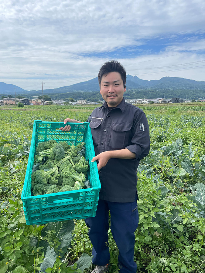 ブロッコリー生産者　深川和久さん画像